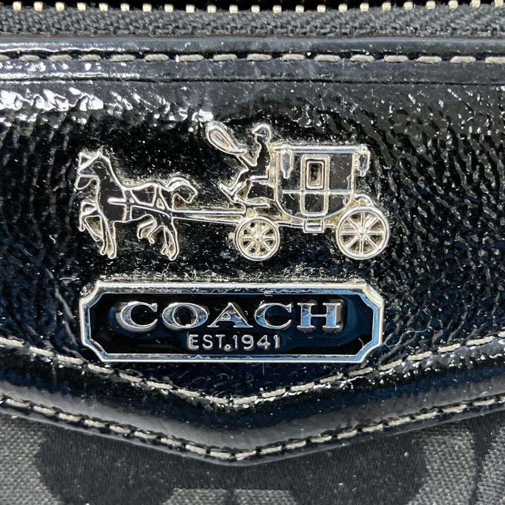 EUC Coach Madison Op Art Sateen Zip Wallet - Picture 8 of 10